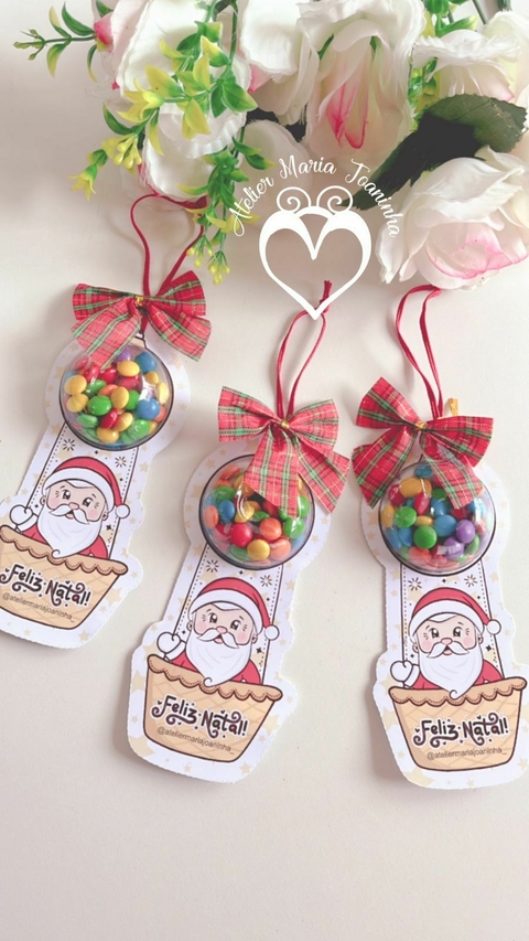 10 unidades de Papai Noel Coloreti