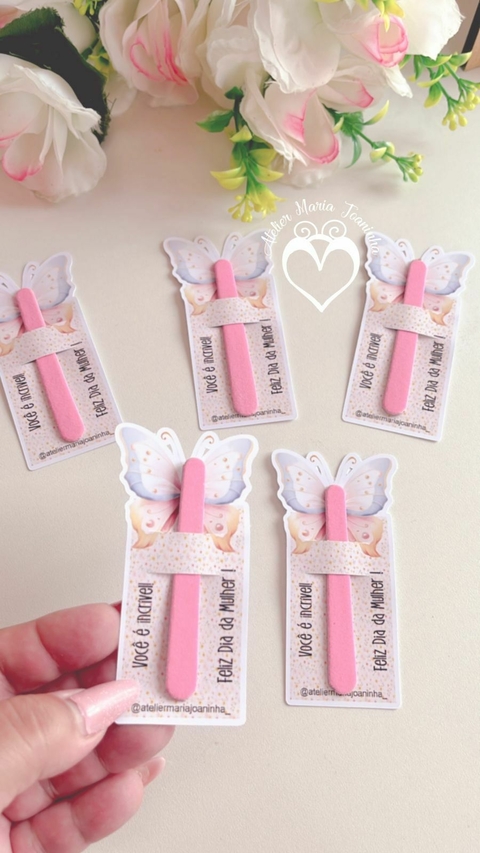 10 unidades de Lixa borboleta