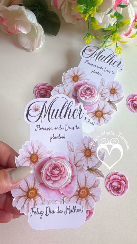 10 unidades de card mais potinho Floresça onde Deus te plantou