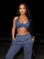Conjunto de esportes mulheres Kliou, top