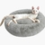 Cama Pet De Pelucia para Cachorro E Gato, Caminha Pet Redonda Macia Fofa - loja online