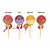 glos infantil pirulito sabor frutas - comprar online
