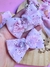 parzinho de tule com flores