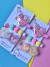 kit hair clips coração