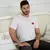 Camisa Hugo Boss Casual Preta e Branca com Patch Elegante