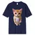 Camisa Masculina Gatinho Estiloso em Algodão Premium D3 - Nexshope