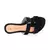 Sandália Rasteira Feminina H Napa Preta Doma Shoes Casual - comprar online