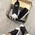 Tênis Feminino Slip-On Elástico Preto