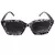 Óculos de Sol Celine Estilo Moderno em Preto e Bege - NetShopping