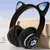 Imagem do Fone de Ouvido Bluetooth Gamer Orelhas de Gato com Led Headphone Original