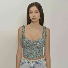 BLUSA CORSET FLORAL T701044 - comprar online