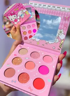 Paleta cartonada de sombras 9 cores - Hello Kitty