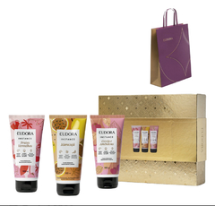 Kit Presente Instance Favoritos: Creme Hidratante Desodorante Frutas Vermelhas 180ml + Creme Relaxante Desodorante Maracujá 180ml + Creme Hidratante D - comprar online