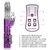 Vibrador Rotativo 36 Vibrações Recarregável - Roxo na internet