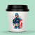 Copo Mini ECO Bucks Capitão América 250ml