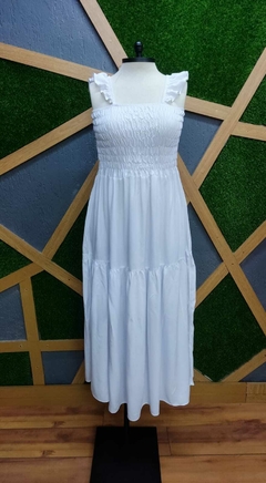 Vestido longo em viscolinho tamanho unico 46 ao 52 na internet