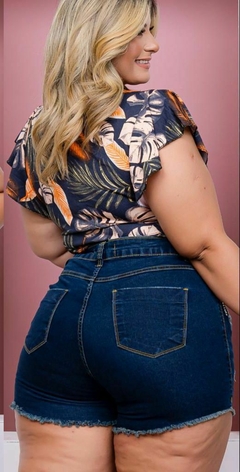 Short jeans com strech tamanho 46 ao 56 - comprar online