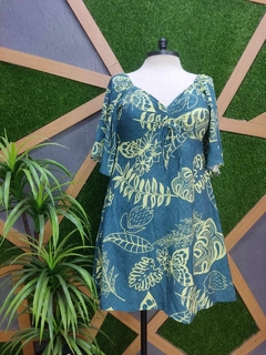 Vestido em viscolinho tamanho unico 46 ao 52 - comprar online