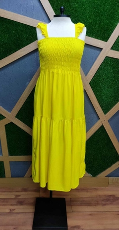Vestido longo em viscolinho tamanho unico 46 ao 52 - loja online