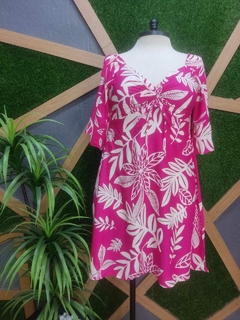 Vestido em viscolinho tamanho unico 46 ao 52 - loja online