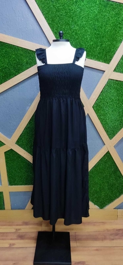 Vestido longo em viscolinho tamanho unico 46 ao 52 - MV MODA PLUS SIZE