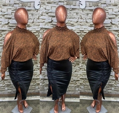 Blusa em viscolycra tamanho único 46 ao 54