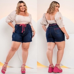 Short jeans com strech tamanho 46 ao 52