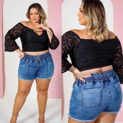 Short jeans com strech tamanho 46 ao 52
