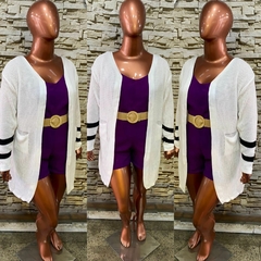Cardiga em tricor tamanho unico 46 ao 56 - MV MODA PLUS SIZE