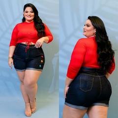 Short jeans com strech tamanho 46 ao 52 - comprar online