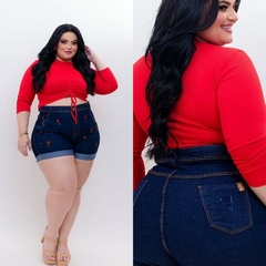 Short jeans com strech tamanho 46 ao 52