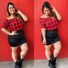 Cropped em viscolycra tamanho único 46 ao 54