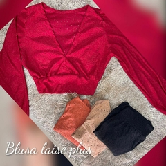 Crooped em malha laise tamanho unico 46 ao 56 - MV MODA PLUS SIZE