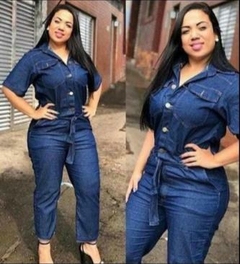 Macacão mecânico Jeans tamanho G e GG
