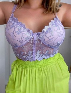 Cropped de renda tamanho 46 ao 54 - comprar online