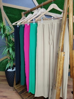 Calça pantalona em linho tamanho unico 46 ao 54 na internet