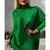 Vestido Chamise Feminino Manga Longa Gola Alta Inverno Poncho Maxi Blusa Lanzinha - loja online