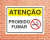 Placa Atenção Proibido Fumar (AT12) na internet
