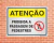 Placa Atenção Proibida a passagem de pedestres (AT25) - comprar online