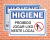 Placa Higiene Proibido jogar lixo neste local (Cod: HI07)