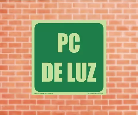 Placa de Identificação do Pc de Luz (EQPL) - Placas Prontas 