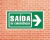 Placa Saída de Emergência a Direita (Cod.: S12SD) na internet