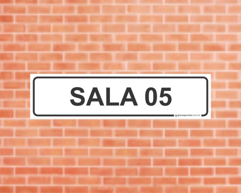 Placa de Sinalização 20x5cm para indicação de sala (COD: DIVSAL) - comprar online