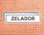 Placa de Sinalização 20x5cm para uso geral (COD: Zelador)