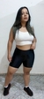 Short 3D Poliamida meia coxa