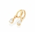 BRINCO ARGOLA BANHADO A OURO 18K COM ZIRCÔNIAS - comprar online