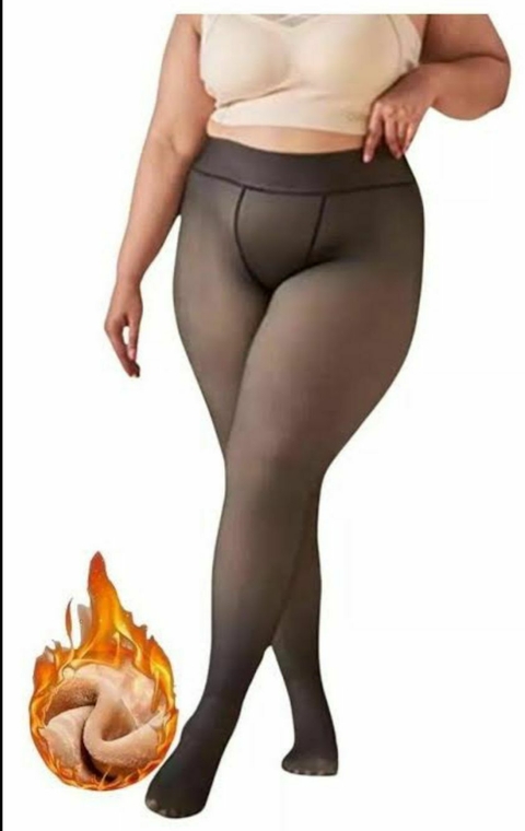 Meia Meia-Translúcida Flanelada