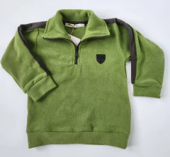 Buzo Nene Polar con Tira Combinado (Verde Oliva)