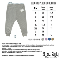 Leggins Bebes Plush Corderoy (Gris) - comprar online