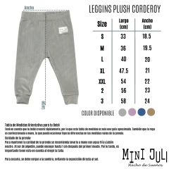 Leggins Bebes Plush Corderoy (Gris) - comprar online